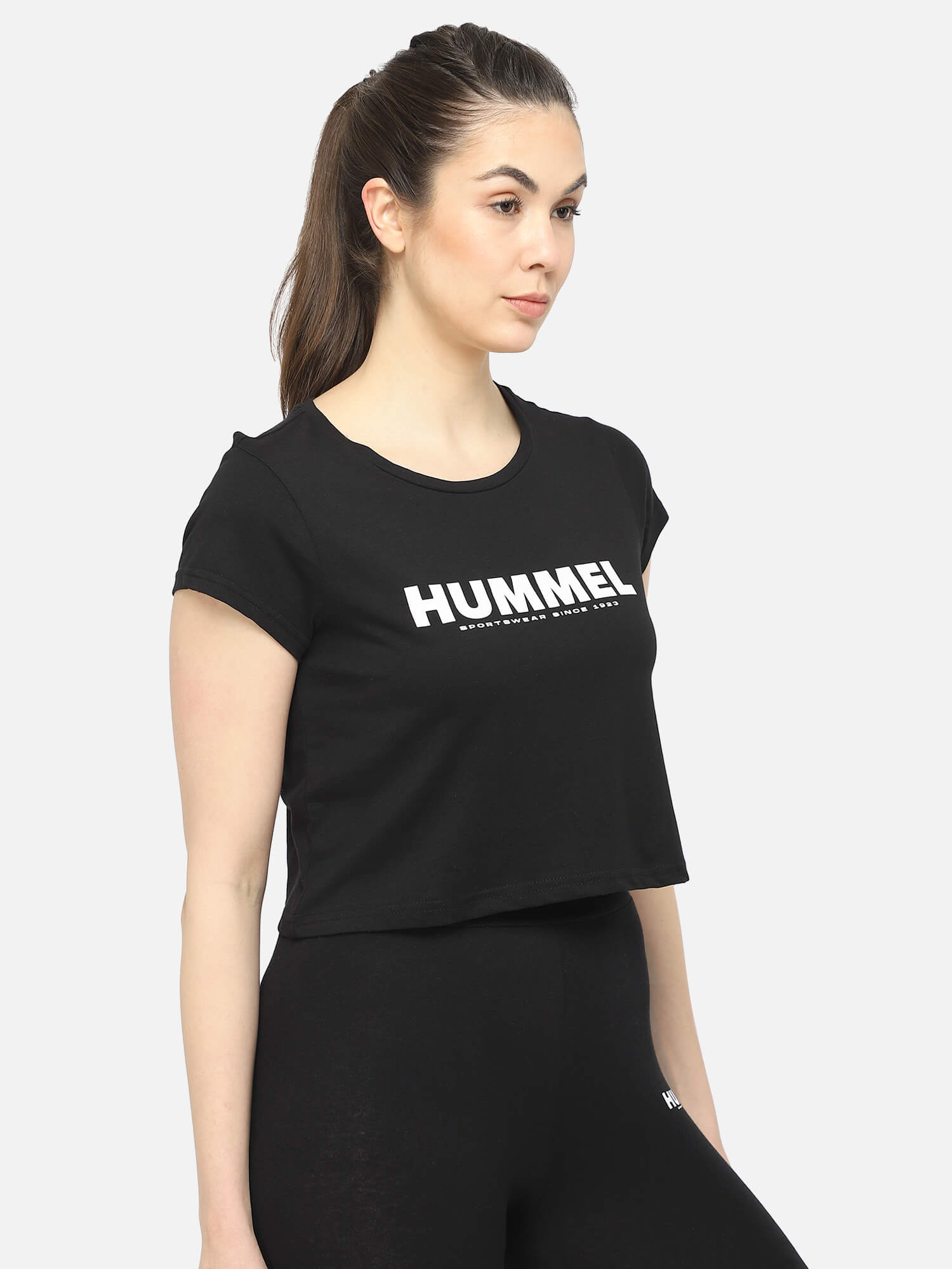 Legacy Cropped Black T-Shirt for Women
