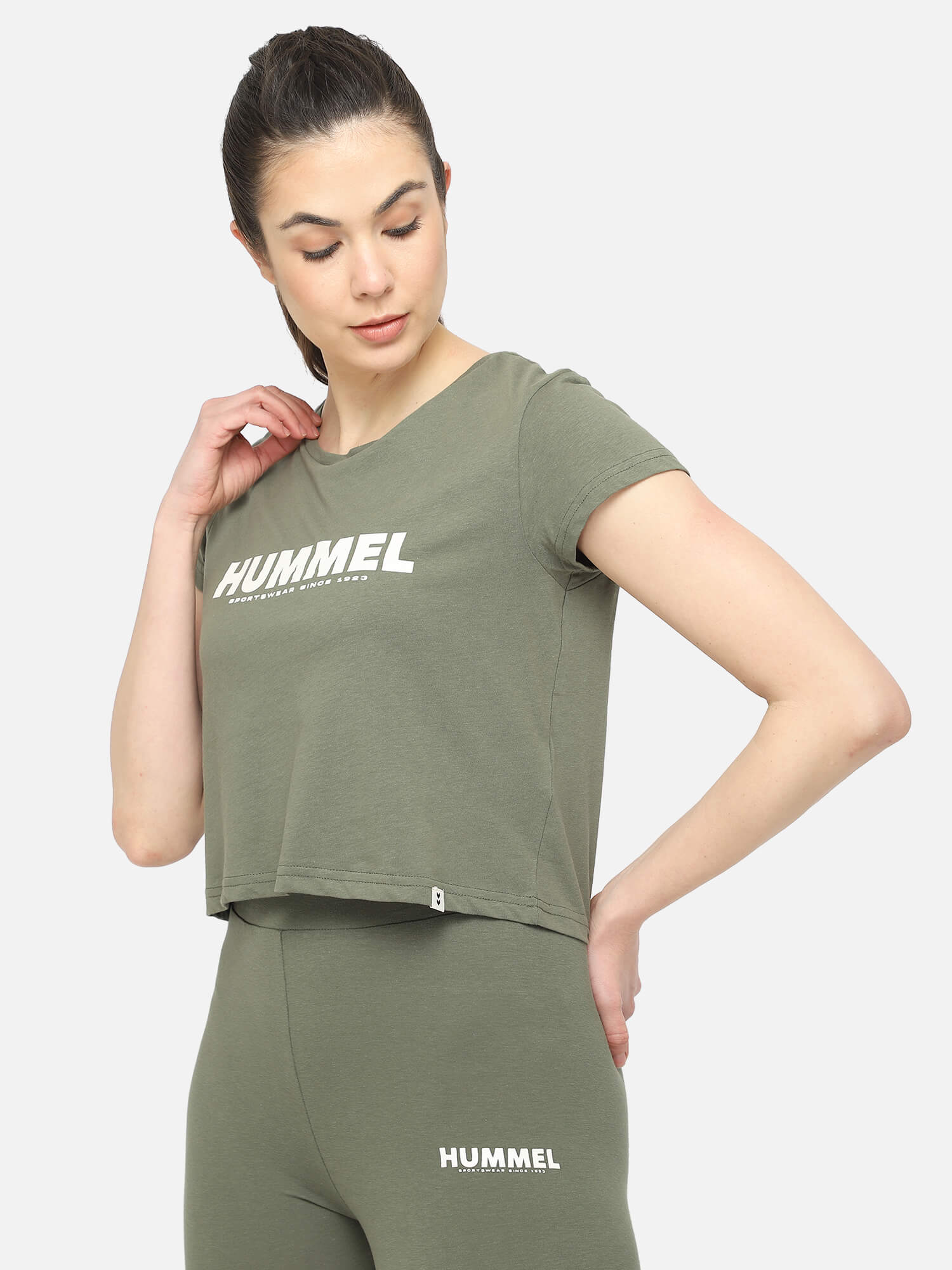 Legacy Cropped Green T-Shirt for Women