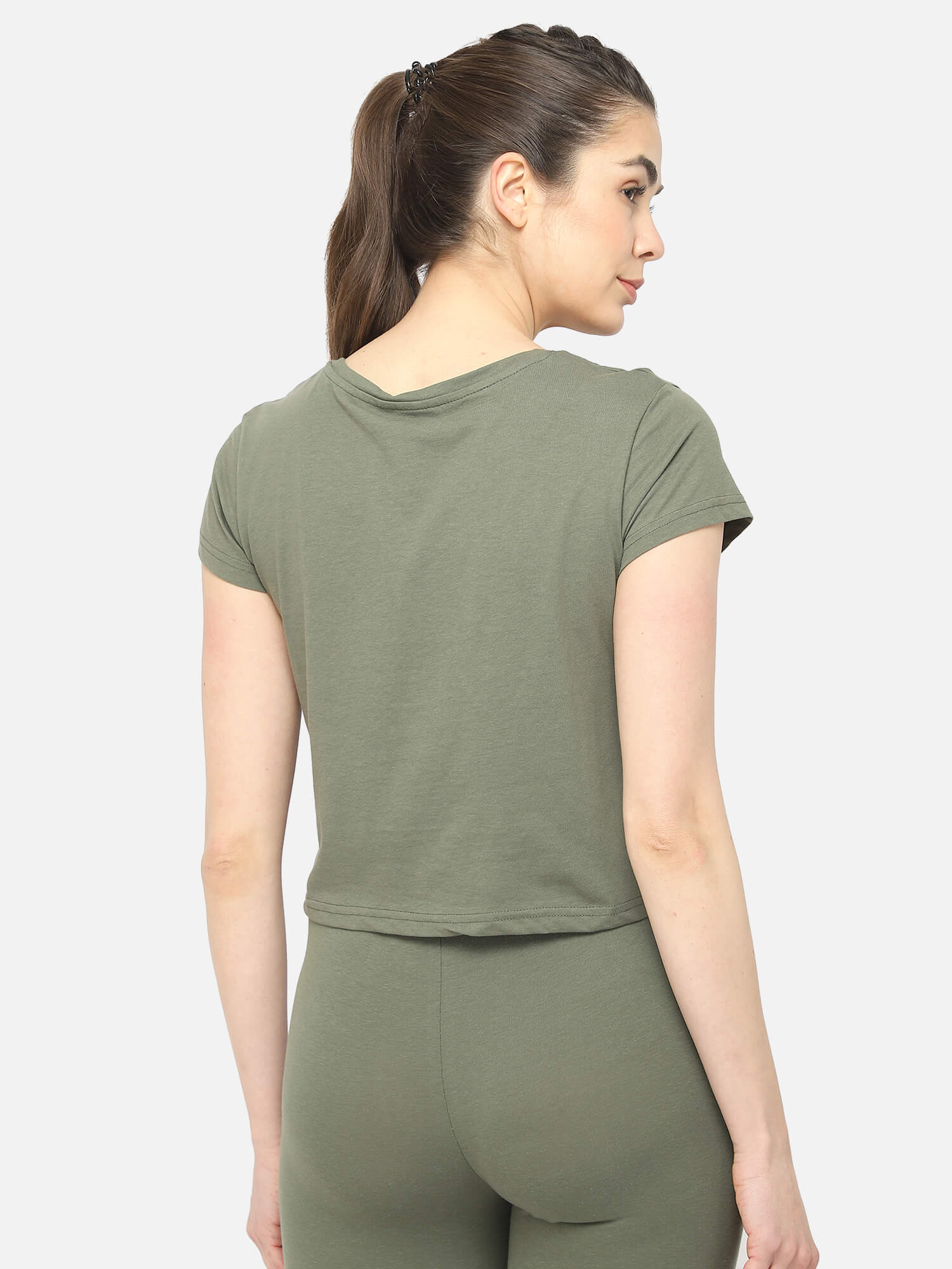 Legacy Cropped Green T-Shirt for Women