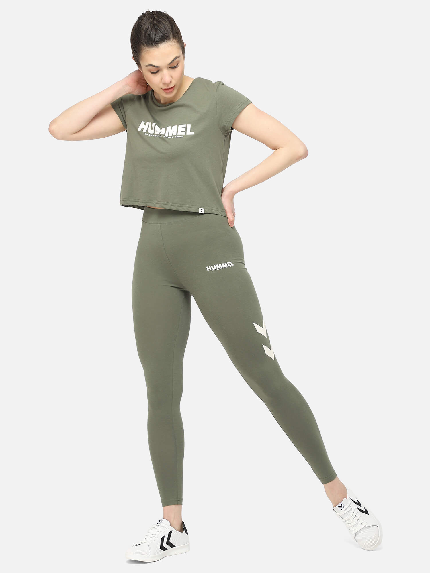 Legacy Cropped Green T-Shirt for Women