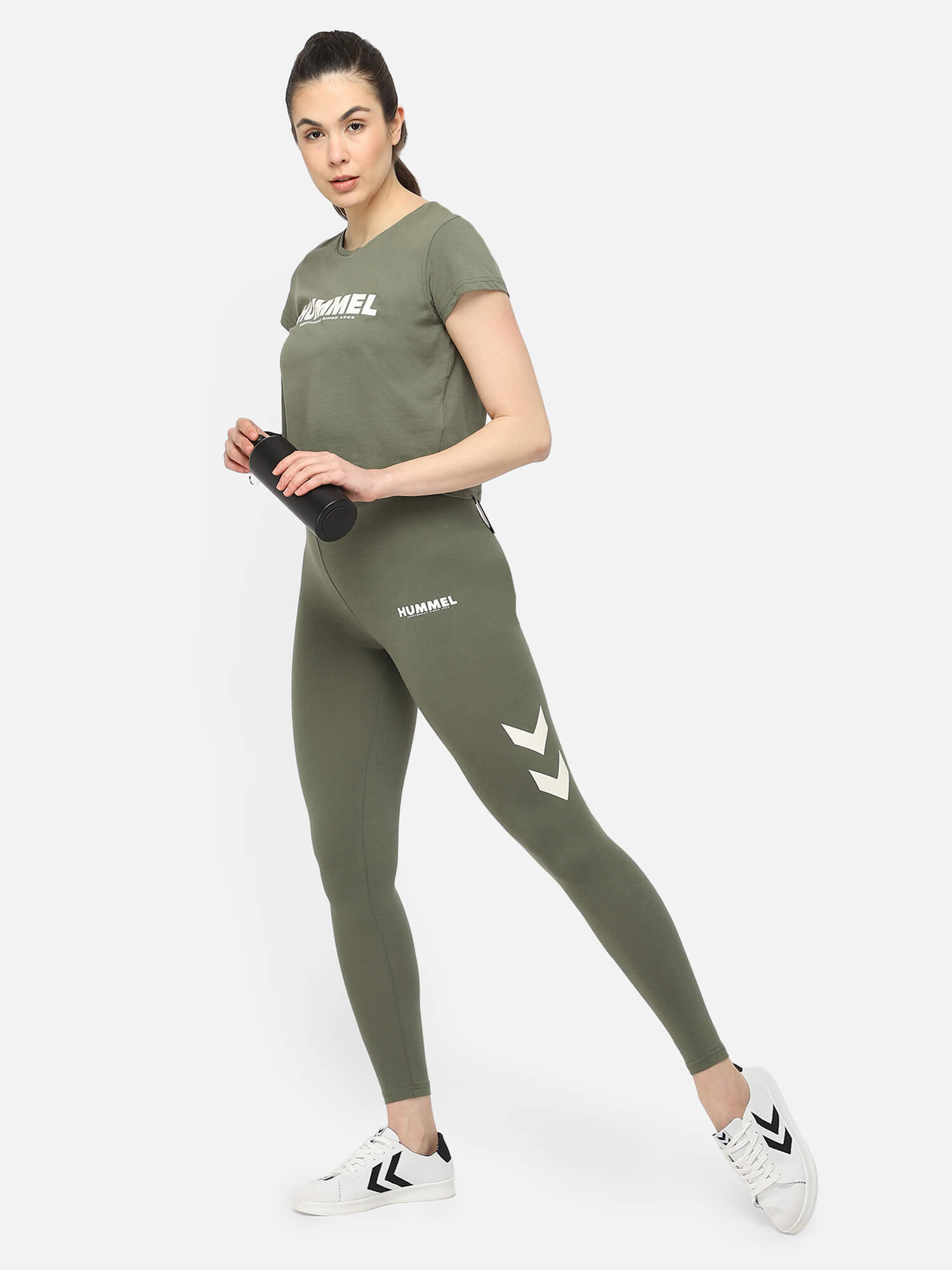 Legacy High Waist Green Tights for Women