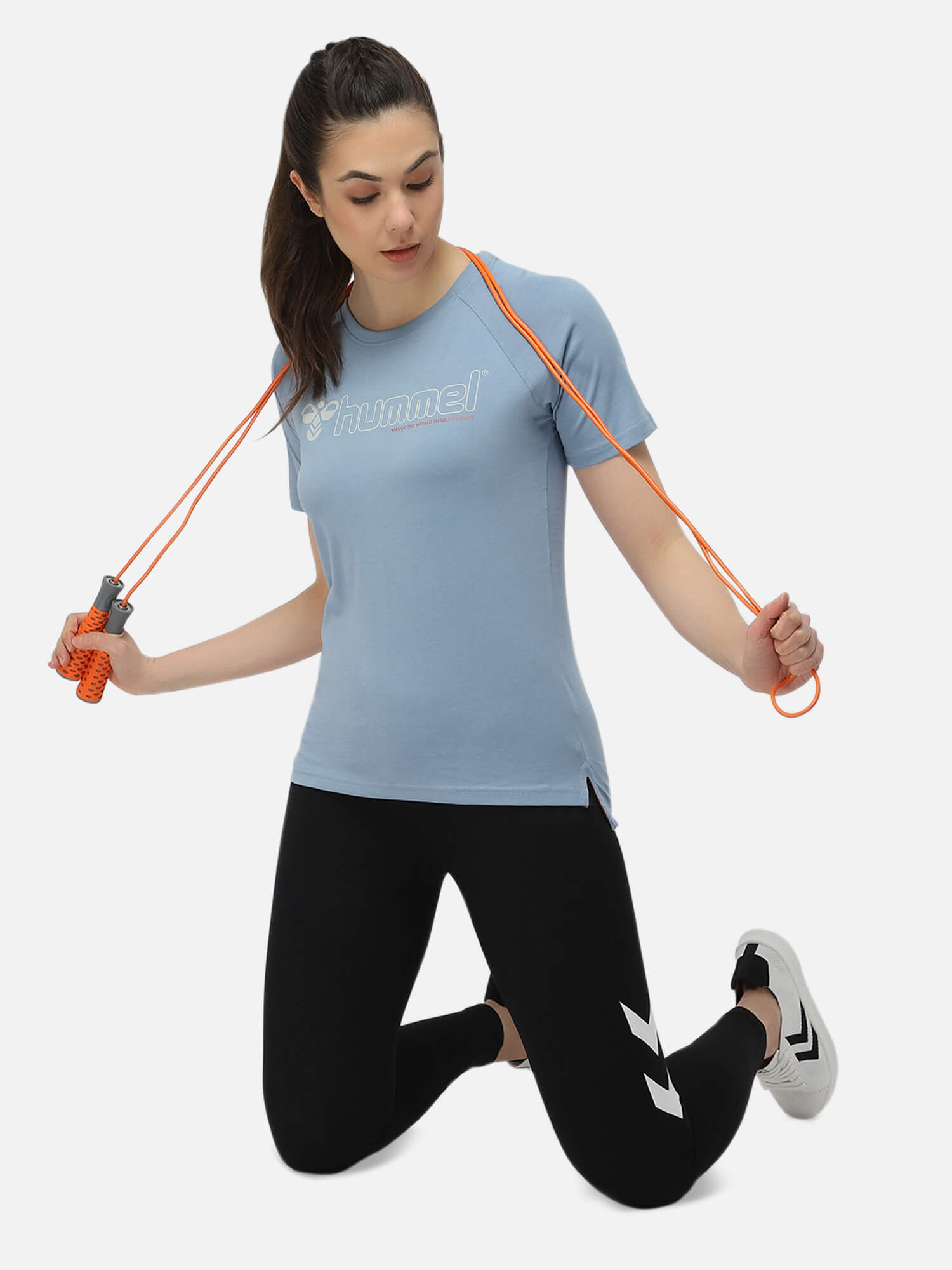Zenia Blue T-Shirt for Women
