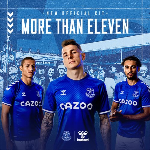 Hummel X Everton F.C. 20/21 home kit