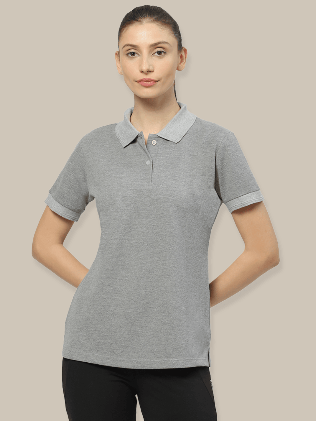 Hummel Kelci Womens Grey B2B Polo - Hummel India