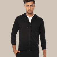Hummel Elwin Men Black B2B Zipper Hoodie - Hummel India