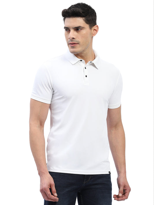 Hummel Men Jaye White Golf Polo Tshirt
