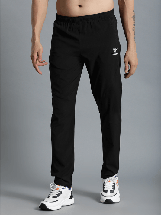 Maze Solid Regular fit Polyester Trackpants for Men with zipper pockets Comfortable Breathable Fabric Stretchable for Everyday Use Ideal for Yoga Training Gym Running or Performance