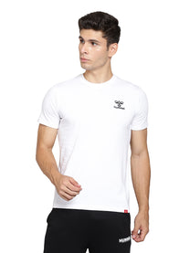 Evel Mens Round Neck Tshirt Pack Of 2(White/Black)