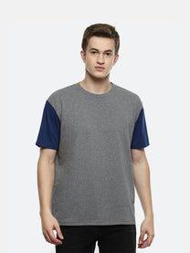 Hue Color Block Oversized T-Shirt