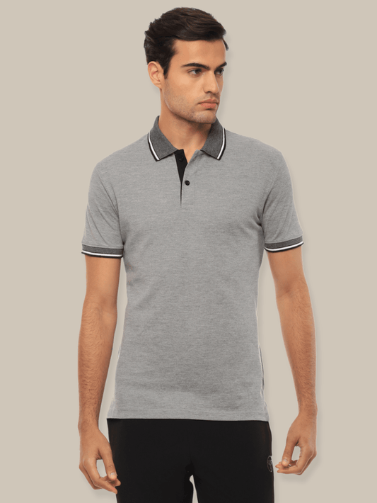Hummel Eunike Men Grey Tshirt B2B Polo - Hummel India
