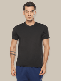 Hummel Genise Men Black Poly T-Shirt - Hummel India