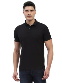 Hummel Men Jaye Black Golf Polo Tshirt