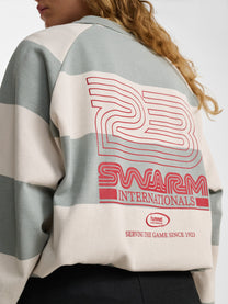 LOOSE STRIPED POLO L/S