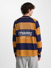 LOOSE STRIPED POLO L/S