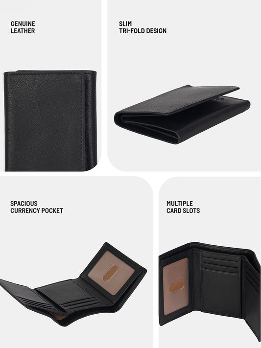 Hummel Tri-Fold Leather Wallet