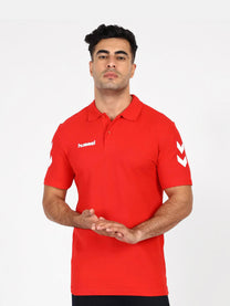 Go Cotton Polo Red T-Shirts for Men