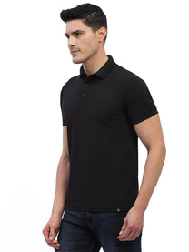 Hummel Men Jaye Black Golf Polo Tshirt