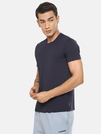 Hummel Genise Men Navy Poly T-Shirt - Hummel India