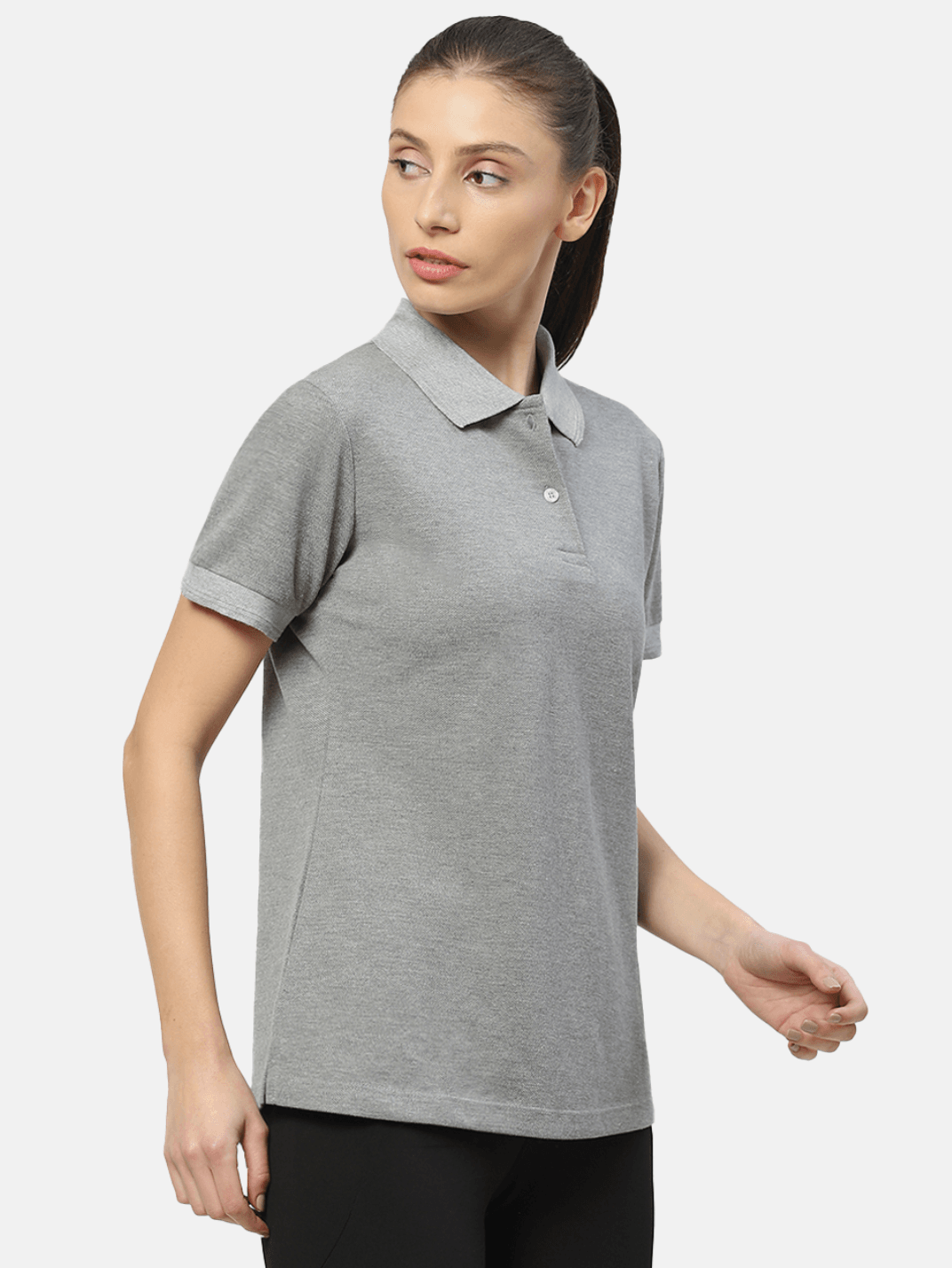 Hummel Kelci Womens Grey B2B Polo - Hummel India