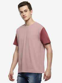 Twin Color Block Oversized T-Shirt