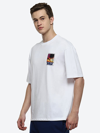Vacay  Men's White Oversized T-shirt