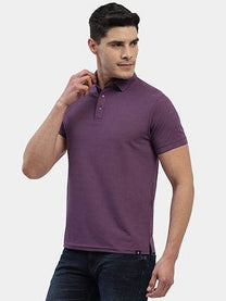Hummel Men Purple Jaye Sports Polo Collar Tshirt - Hummel India