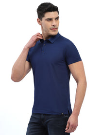 Hummel Men Jaye Navy Golf Polo Tshirt