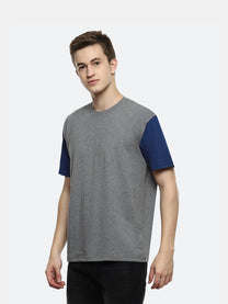 Hue Color Block Oversized T-Shirt