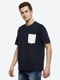 Hummel Mono Men's Blue Color Block T-shirt