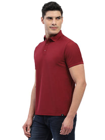 Hummel Men Jaye Red Golf Polo Tshirt