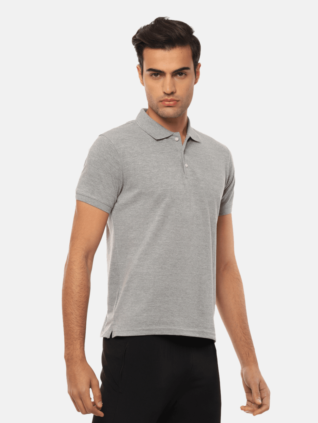 Hummel Men Grey B2B Polo Cotton - Hummel India