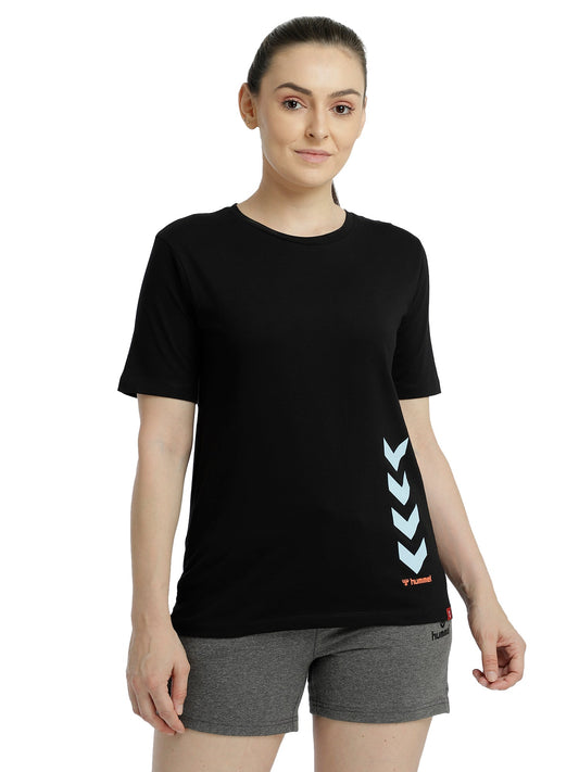 🎁 Tany Cotton Poly T-Shirt - L / Black / Black