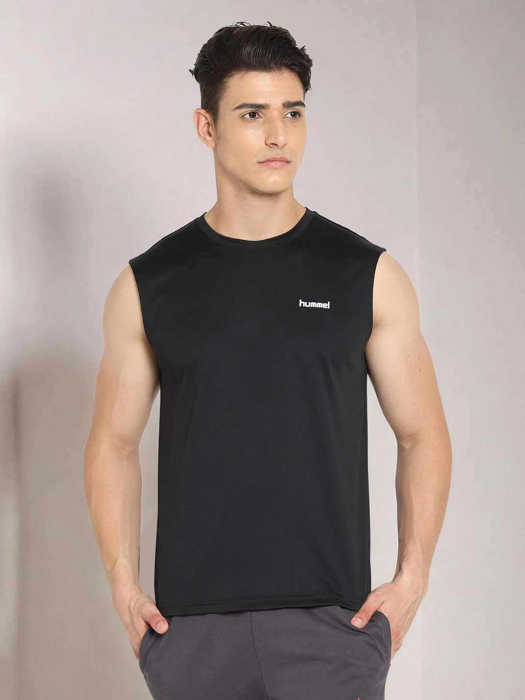 Derby Men's Polyester T-shirt for men in Black