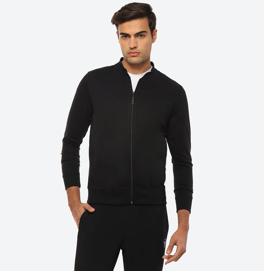 Elan Unisex Black Zipper Jacket