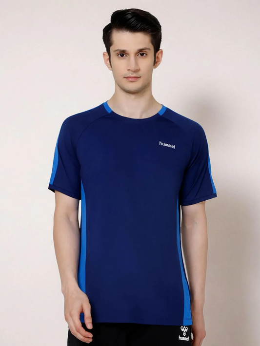 Fayis Men's Polyester T-shirt for men in Blue