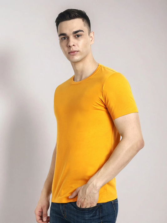 Cam Men's T-shirt for men in Yellow