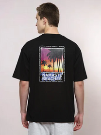 Vacay Men's Oversized T-shirt for men in  black