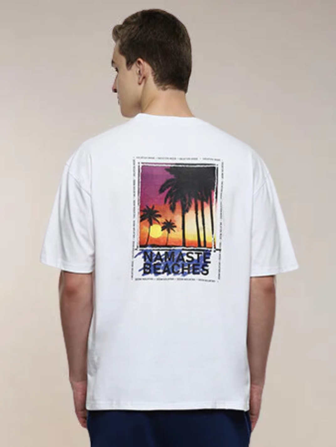 Vacay Men's Oversized T-shirt for men in white