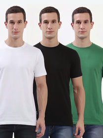 Hummel Cam Men's T-Shirt Pack Of 3 (Green/Black/White)