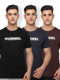 Legacy T-Shirt Pack Of 3 (Black/Blue/Fudge)