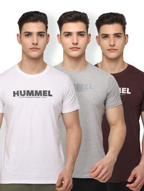Legacy T-Shirt Pack Of 3(White/Grey/Brown)