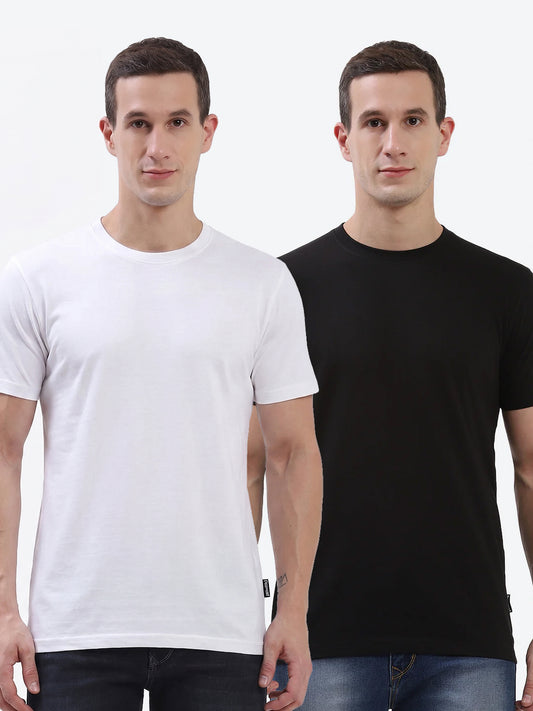 Hummel Cam Men'S T-Shirt Pack Of 2 (Black/White)