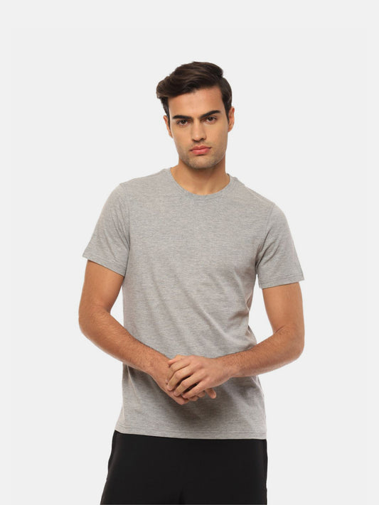 Classic Men Round Neck Cotton T-shirt