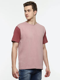 Hummel Twin Men's Pink Color Block T-shirt