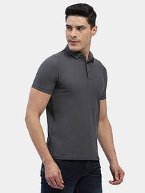 Hummel Men Grey Jaye Sports Polo Collar Tshirt - Hummel India
