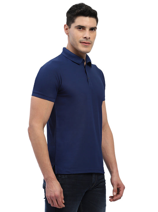Hummel Men Jaye Navy Golf Polo Tshirt