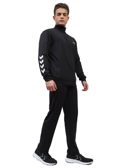 Promo Men's Black Poly All Weather Tracksuit