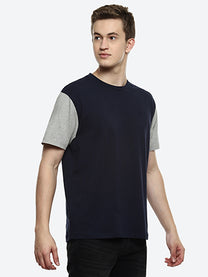 Hummel Smash Men's Blue Color Block T-shirt