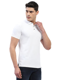 Hummel Men Jaye White Golf Polo Tshirt