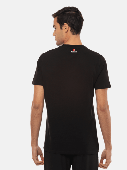 Hummel Men Black B2B Round Neck Cotton - Hummel India